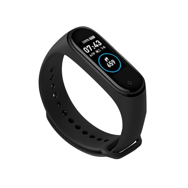 M4 Montre Intelligente Bande de Surveillance de la Fréquence Cardiaque Rappel de Message de Surveillance de la Condition Physique Bracelet d'Écran Coloré Bande de Sport