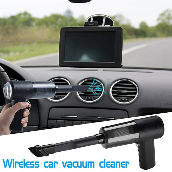 Mini Vacuum Cleaner ,2 in 1 Keyboard Vacuum Cleaner Wireless Handheld,Car Vacuum with Brushless Motor High Power 120W Rechargeable Easy to Clean Car Interior,Black