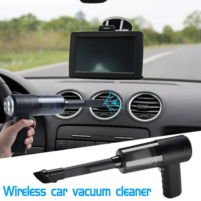Aspiradora de Coche Inalámbrica | Diseño Portátil sin Escobillas | Alta Potencia de Succión | Recargable por USB | Uso en Seco y Mojado | Ligera y Portátil | Limpieza de Coche y Hogar | Incluye