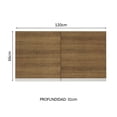 thumbnail image 2 of Mueble Superior de Pared Madesa Glamy 120 cm 2 Puertas Marrón, 2 of 10