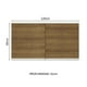 thumbnail image 2 of Mueble Superior de Pared Madesa Glamy 120 cm 2 Puertas Marrón, 2 of 10