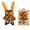 Lapin Enragé (Tigre), variante sur Fugglers Drôles Monstres Laids en Peluche Liquidation - Animaux en Peluche 9 Pouces Sourire Sourire - Peluches Mignonnes et Douces Cadeaux d'Anniversaire Halloween Noël pour Garçons Filles (Achetez Plusieurs Économisez 10 %)