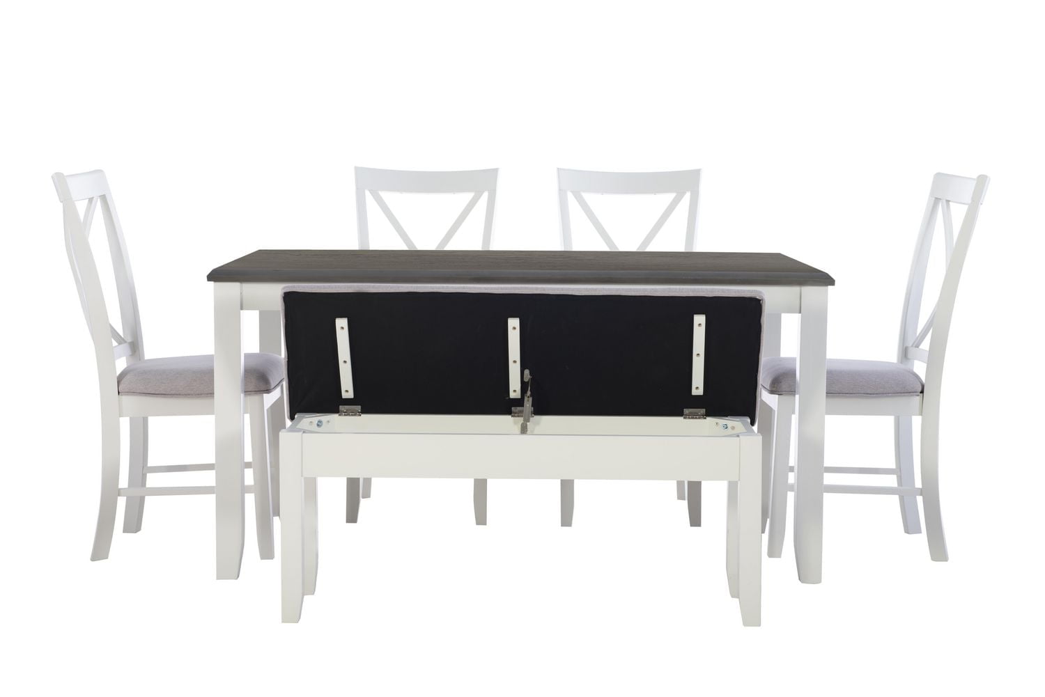 Lander 6-Piece Dining Set, Grey