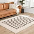 thumbnail image 5 of BoutiqueRugs Baback Contemporary Area Rug - Machine Washable - Peach, Charcoal - 5'3" x 7', 5 of 11