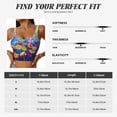 thumbnail image 5 of Uemuo Spring Flower Seasonal Pattern Women's Sports Bra - High Impact Support, Breathable, and Comfortable Athletic Bra for Running, Yoga, and Workouts, 5 of 9