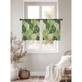 thumbnail image 2 of Green Leaves Sheer Curtains for Living Room Bedroom Vintage Summer Tropical Leaf Floral Sheer Curtains 54 Inch Long 2 Panels Set Light Filtering Curtain Window Treatments Drapes for Dining Room, 2 of 6