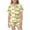 Yellow, variant on SUXIAN Girls Printed Pajamas Short Sleeved Button Top Shorts Home Pajamas Set with Pockets for Ages 2-13 Girls Pajamas Blue 12-13 Years
