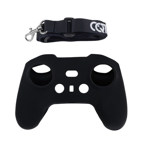 Soft Sleeve Accessories Case Remote Controller Silicone Cover Anti-Lost Lanyard Protective BLACK CASE&LANYARD