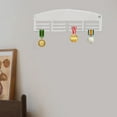 thumbnail image 1 of Adorno para colgar medallas en pared, transparente, de fácil instalación, ahorra espacio y es para placas de carreras deportivas., 1 of 8