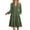 Green, variant on Fall Dresses for Women Long Sleeve V Neck Midi Dress Casual Loose Flowy Swing Tiered Dress with Pockets