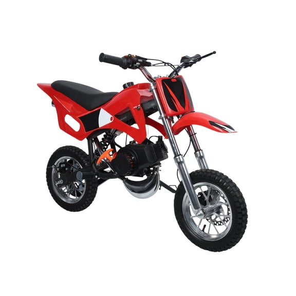 solautey Gas Power Motocross, Beach Off Road Mini Motorcycle, 49cc 2-Stroke Pocket Motorbike with Disc Brakes