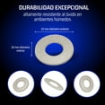 thumbnail image 2 of Arandelas Acero Inoxidable 3/8 9.5 mm - Paquete 100 plateado Estandar, 2 of 6