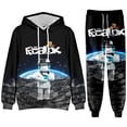 thumbnail image 3 of Roblox-Sudadera con capucha y pantalones de chándal para niño y niña, conjunto informal con estampado de dibujos animados, ideal para regalo de Navidad, primavera y otoño, 3 of 4