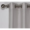 thumbnail image 3 of Exclusive Home Chateau Striped Faux Silk Grommet Top Curtain Panel Pair, 54"x96", Taupe, 3 of 4