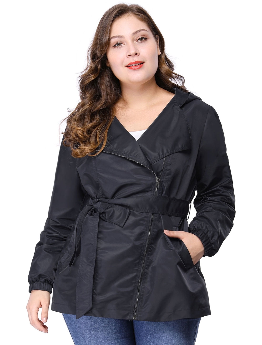 plus size rain jacket walmart