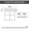 thumbnail image 4 of MRTREES Blackout Valance Curtains, Short Kitchen Curtain Valances Room Darkening, Grommet Top Small Window Topper Treatment for Living Room/Bedroom/Basement(1 Panel, 52x16 Inches, Greyish White), 4 of 12