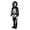C222 Black, variant on CONZONE Halloween Skeleton Outfit For Kids Hallowmas Hooded Jumpsuit Dress Up Clothes For Kids Funny Festival Stage Performance Outfits Black