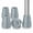 Gray, variant on SupreGear Cane Tips 3/4 inch Rubber Non-Slip Traction Tip, 4 Pack for Walking Canes