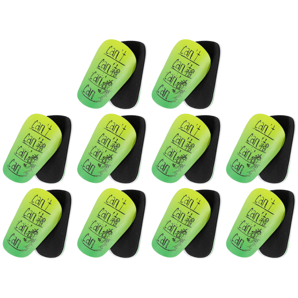 1 Par Miniespinilleras Espinilleras Pequeñas Protector Piernas Fútbol (S) Verde