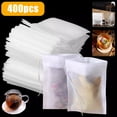 thumbnail image 2 of TSV 400pcs Disposable Tea Filter Bags, Empty Drawstring Tea Infuser Sachets for Loose Leaf Tea, Coffee, Herbs & Spices, 3.54" x 2.76", 2 of 7