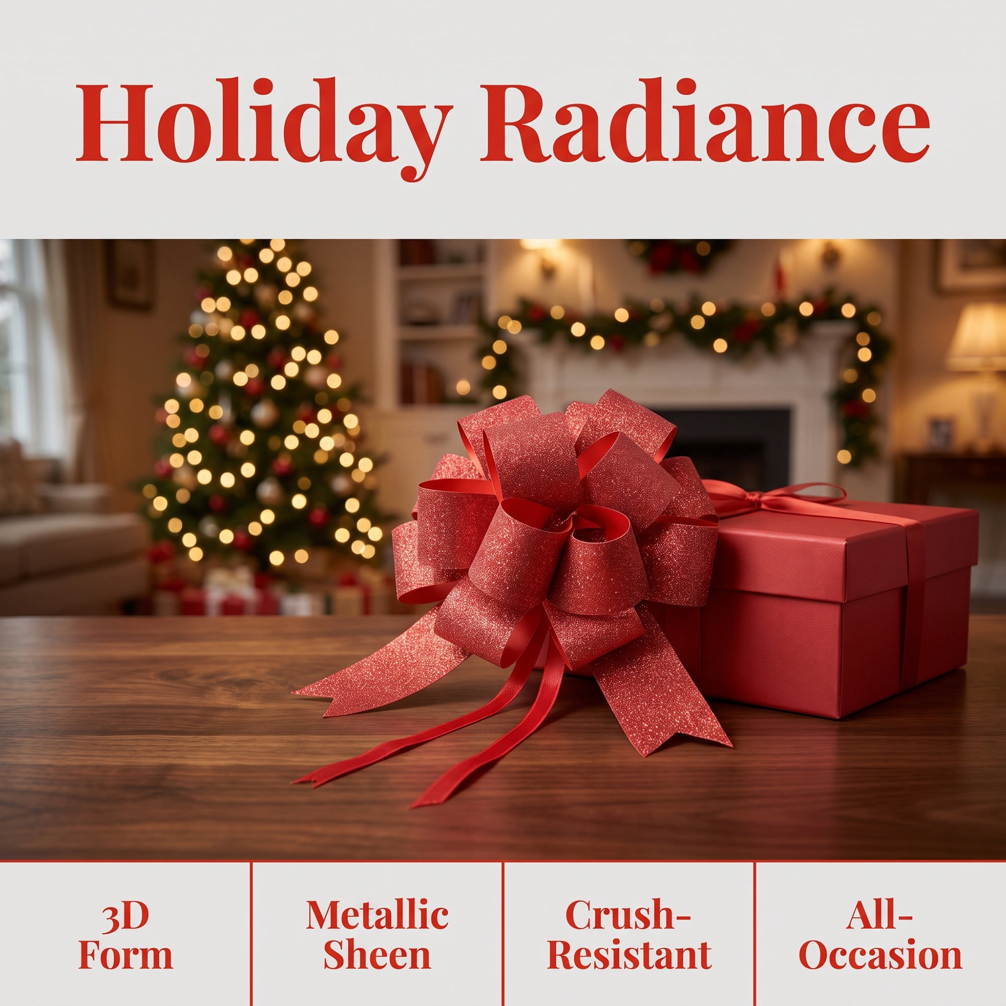 Unique Bargains Multi-Layered Star Bows for Decoration and Gift Wrapping Purposes Dark Red