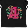 thumbnail image 4 of Inktastic 4th Birthday Party Photo Number 4 Girls Toddler T-Shirt, 4 of 5