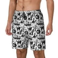 thumbnail image 2 of Fotbe Black White Halloween Men’s Swim Trunks Quick Dry Swim Shorts Board Shorts with Mesh Lining-X-Large, 2 of 9