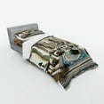 thumbnail image 2 of Ambesonne Classic Bedding Set 3 Pcs, Ritzy Room Posh Scene Print, Twin, Coconut and Sea Blue, 2 of 2