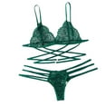 thumbnail image 1 of Conjunto de tanga de lencería de encaje sexy para mujer Bodydoll Ropa de dormir Sujetador de vendaje Ropa interior Fridja nalpqowj46359, 1 of 7