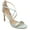 Aqua Blue Satin, variant on Jewel Badgley Mischka Womens DIMITRA Cushioned Footbed Satin Pumps