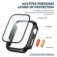 thumbnail image 3 of Allytechgroup Case Compatible for Apple Watch Series 11/10 42mm Screen Protector, Full Hard PC Scratch Resistant Bumper Protective Cover for iWatch Series 11/10 42mm, Black, 3 of 8