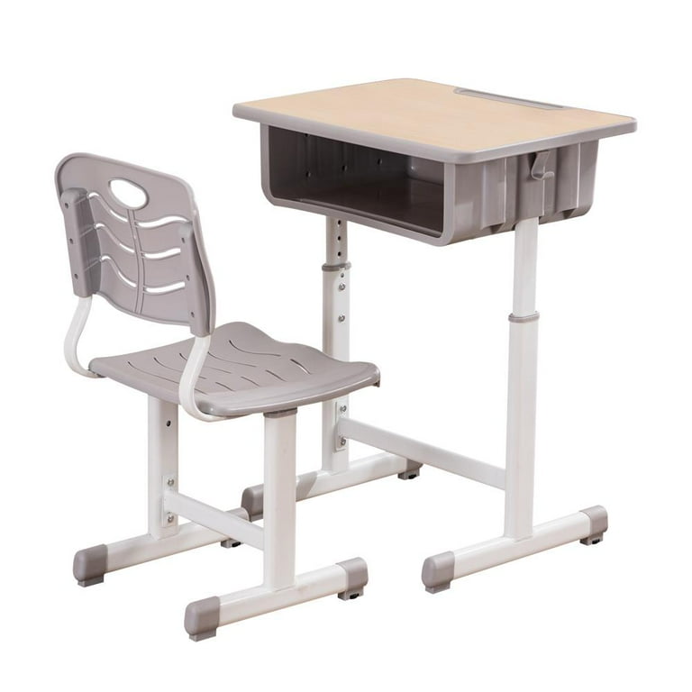 Ktaxon High School Student Desk and Chair Set Adjustable Child