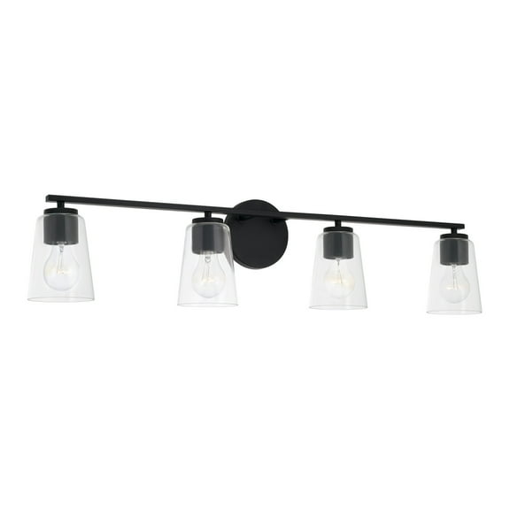 Capital Lighting 148641-537 Portman 4 Light 36" Wide Vanity Light - Black