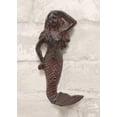 thumbnail image 3 of Ebros 6" Tall Cast Iron Rustic Wall Coat Hook Mermaids Hooks for Keys Hats (1), 3 of 4