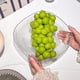 thumbnail image 5 of Bandeja de Plástico para Aperitivos para La Mesa de Centro de La Sala de Estar | Plato Multiusos Negro Transparente para Servir Dulces de Frutas | Diseño Compacto Que Ahorra Espacio | Organizador de, 5 of 6