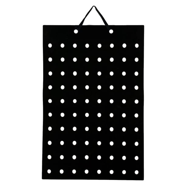 Organizador de adornos para zapatos, duradero, con 80 agujeros Negro
