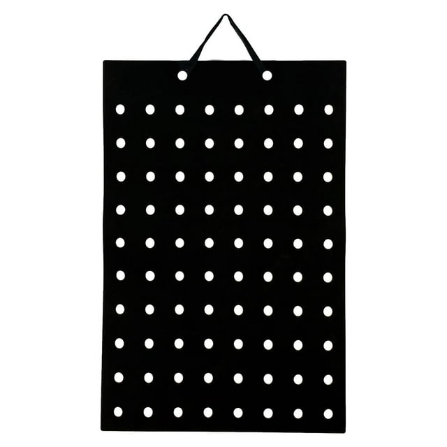 Organizador de adornos para zapatos, duradero, con 80 agujeros Negro
