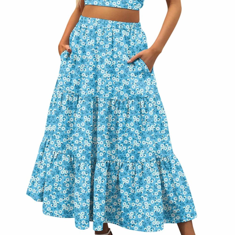 Jupe Fleurie Femme Amaranto Taille 10 - Longueur Genou En Polyester - Neuf Avec étiquettes