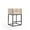 Cream and Black, variant on Manhattan Comfort Embassy 25" Faux Leather Counter Stool in Cream