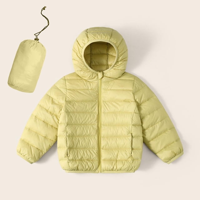 Cowsor Kids Puffer Jacket Lightweight Packable Down Coat with Hood
