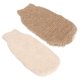 thumbnail image 4 of Guantes de baño de yute 2 unids Bbanquetan color marrón claro, 4 of 9
