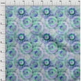 thumbnail image 4 of oneOone Cotton Silk Teal Green Fabric Tie Dye Dress Material Fabric Print Fabric By The Yard 42 Inch Wide, 4 of 6