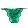 thumbnail image 2 of Victoria's Secret Micro Lace Shine Strap Cheekini/Cheeky Panty Color Green Size Small NWT, 2 of 2