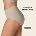 thumbnail image 3 of Leonisa Women's Perfect Fit High Waisted Seamless Hipster Panty, Light Brown M, 3 of 9