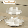 thumbnail image 5 of 2 Tier Rotating Makeup Organizer Countertop,Bathroom Organizers and Storage,Rotates 360 Degrees with 5 Divider, 5 of 6