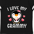 thumbnail image 4 of Inktastic I Love My Grammy with Cute Penguin and Hearts Girls Toddler T-Shirt, 4 of 5