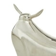 thumbnail image 4 of 11", 8"H Silver Aluminum Bull Sculpture, by CosmoLiving by Cosmopolitan (2 Count), 4 of 8
