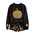 thumbnail image 6 of Enjoytime Women's Sweatshirt Halloween Pumpkin Print Long Sleeve Pullover Top Fall Fashion Lightweight Casual Sweatshirts, 6 of 6