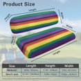 thumbnail image 7 of Aplkyhs Beautiful Rainbow Print Universal Golf Cart Seat Covers American Pride Month Golf Cart Breathable Material Fit for Most Club Car Golf Cart Front Seat Covers Comfortable, 7 of 7