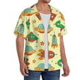 thumbnail image 2 of Kdxio Men's Hawaiian Shirt for Men Short Sleeve Shirt Colorful Outer Space Summer Casual Holiday Beach Button Down T-Shirts, 2 of 5